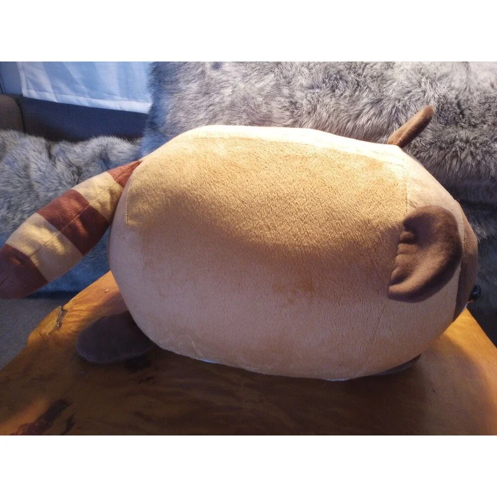 Round 1 2010 Japanese Amuse Raccoon Large Stuffed Plush Japan Washed Woolite